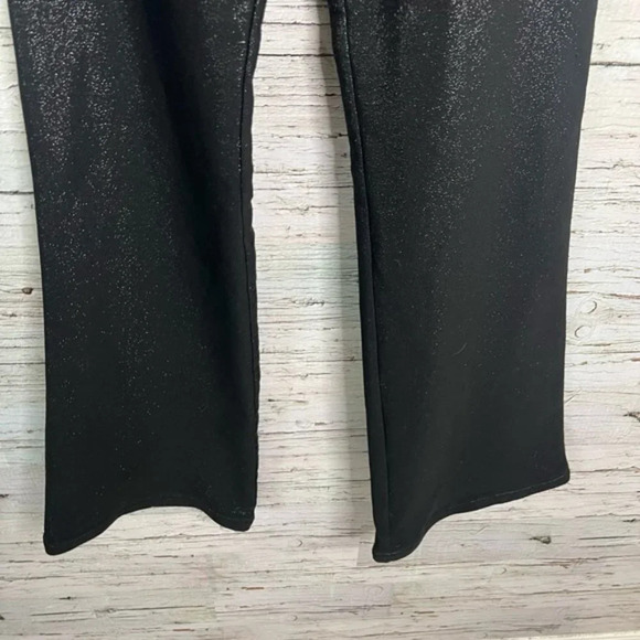 Artelier Nicole miller black sparkly flare pants bottoms size 2 - Picture 2 of 8
